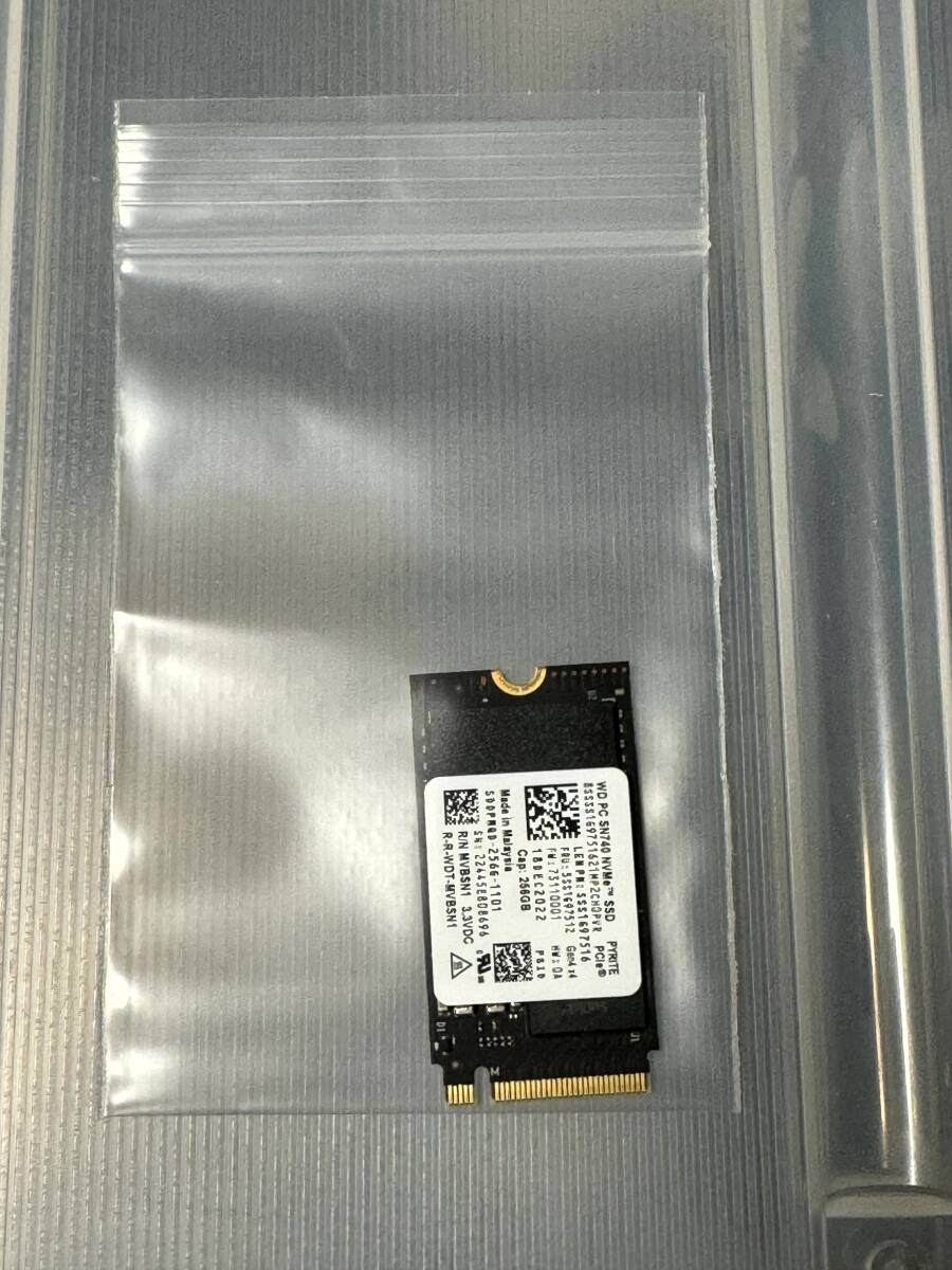 ■ 売切！ 使用21時間！ WD SN740 256GB M.2 2230 NVMe PCIe Gen4.0x4 SDDPMQD-256G-1101 中古_画像3