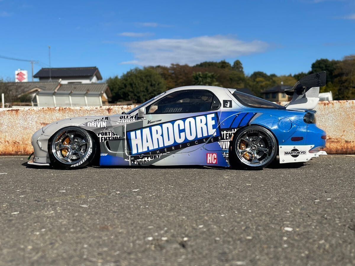 HARDCORE公式 RCステッカーシート ドリフト　バイナル　ブルーversion_画像3