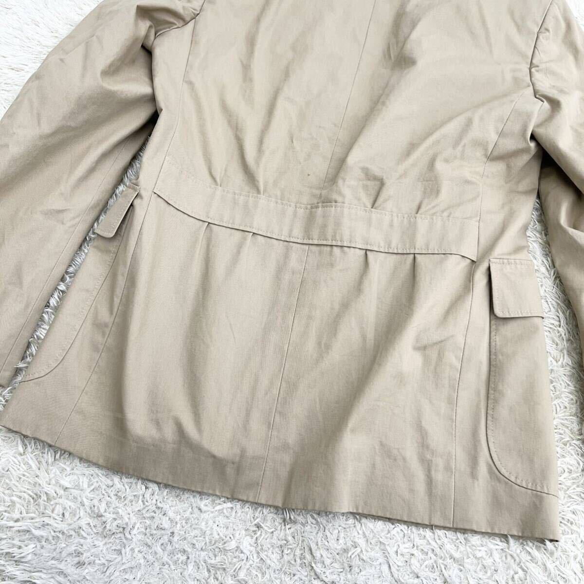 RRL RR L tailored jacket unlined in the back step return . cotton beige S Italy made 