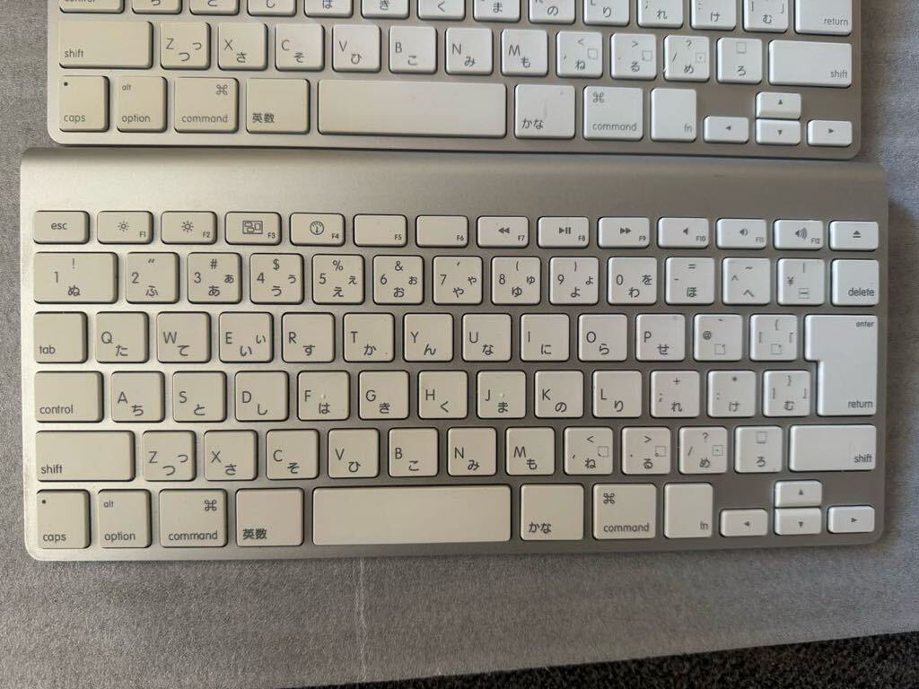 Apple Wireless keyboard A1314/1255 セット、現状品未確認ジャンク品部品取り_画像3