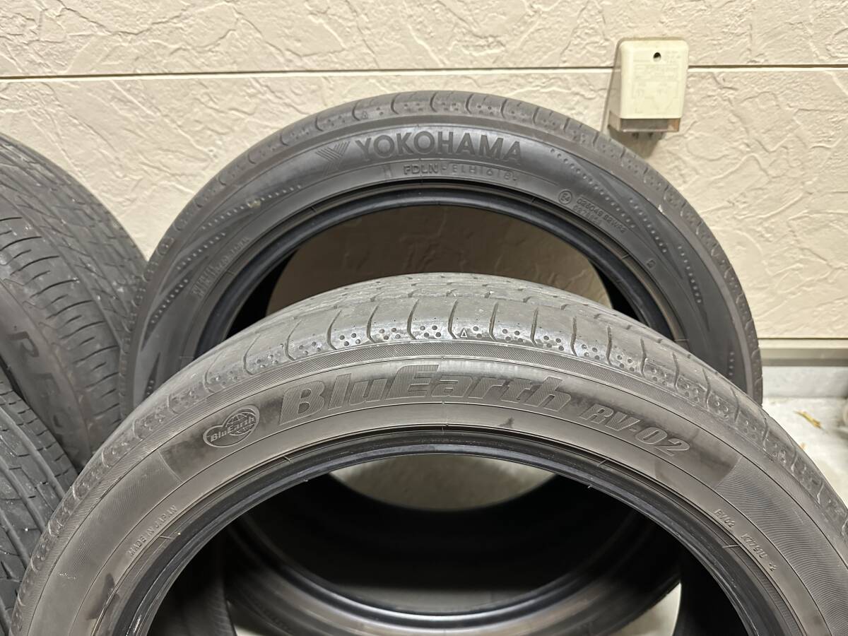 【中古・溝あり】245/45R19 98W 4本(2本銘柄違い) BRIDGESTONE REGNO GR-XⅡ ＆ YOKOHAMA Bluearth RV-02 アルファード/ヴェルファイアなど_画像7