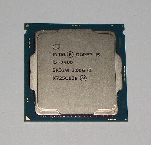 ◆第7世代 i5-7400 3.00GHz Kaby Lake/6MB/SR32W/LGA1151 完動品 即決！★送料120円！_画像1