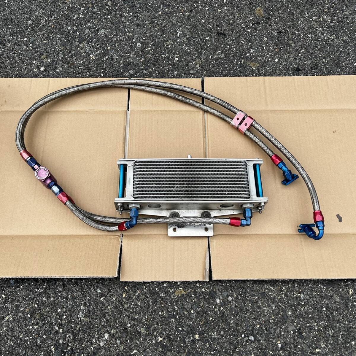 XJR400 アクティブ オイルクーラー サーモスタット 付 中古 XJR400 アクティブ オイルクーラー サーモスタット 付 中古