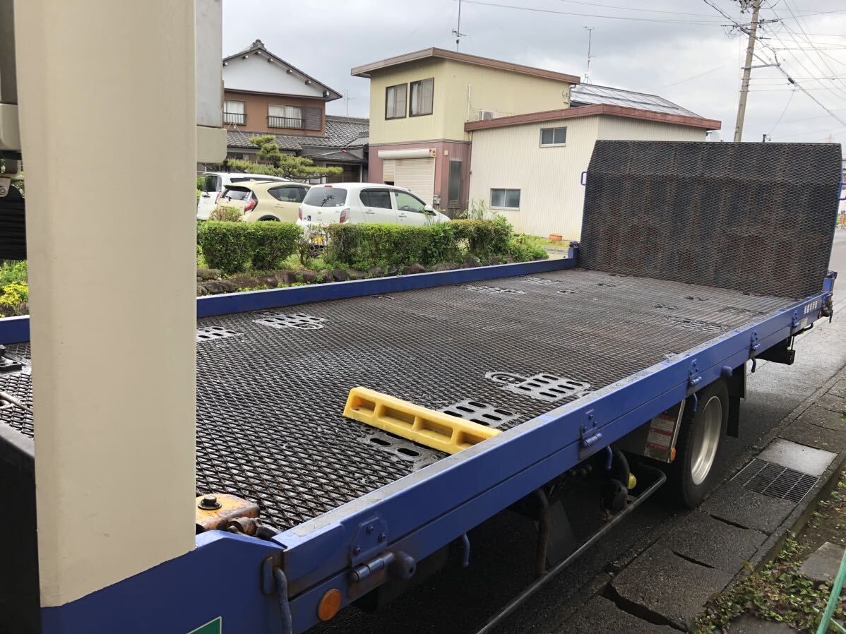 平成24年 日野デュトロ積載車 花見台マークII特注積載量3400kg 開閉アオリ 油圧リアゲート 希少仕様 車検R6.12迄 純正エアロ 機関良好☆_画像10