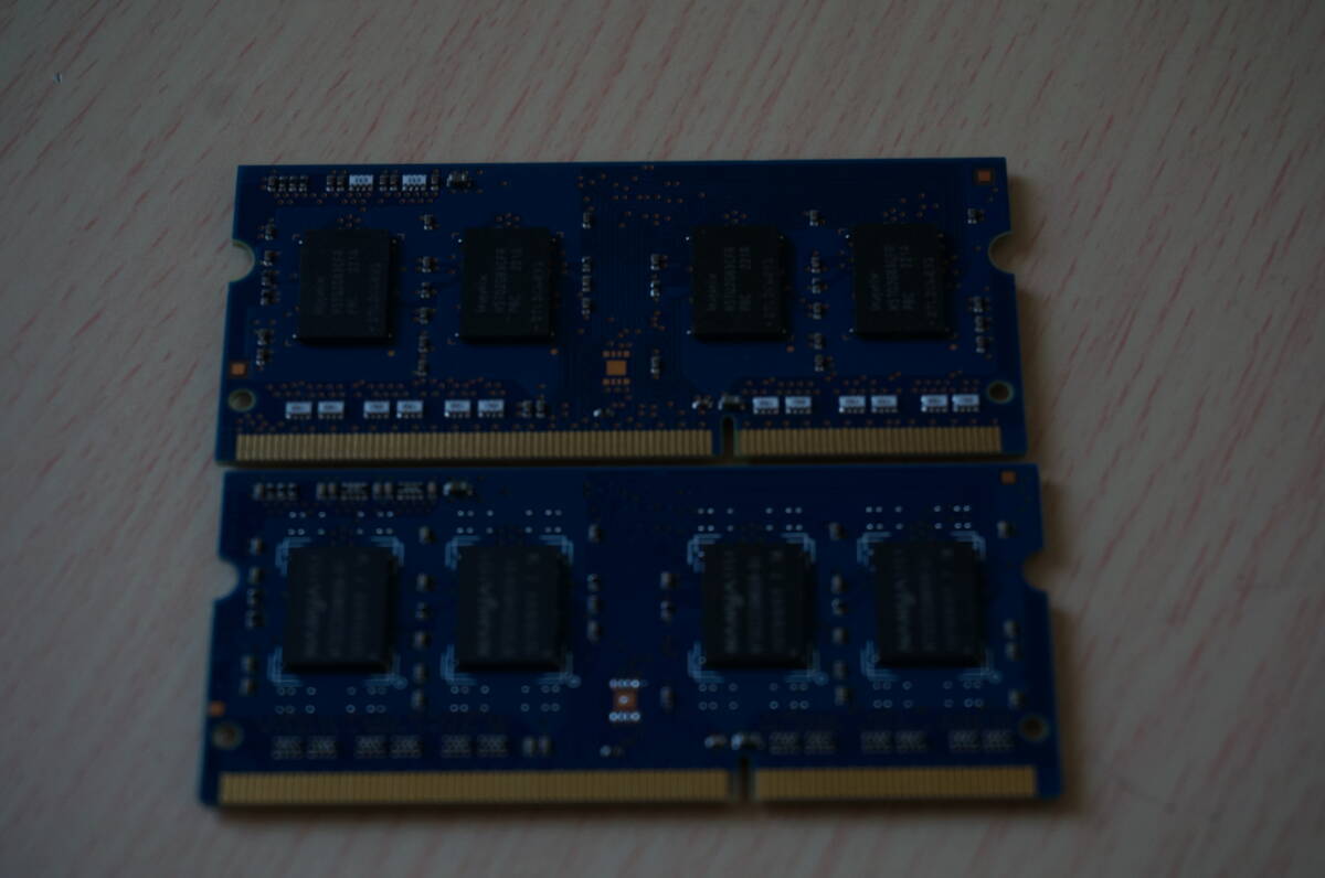 ノートPC用メモリ　Hynix PC3-12800S 2GB ・ NANYA PC3-12800S 2GB　SO-DIMM 2枚　計4GB_画像10