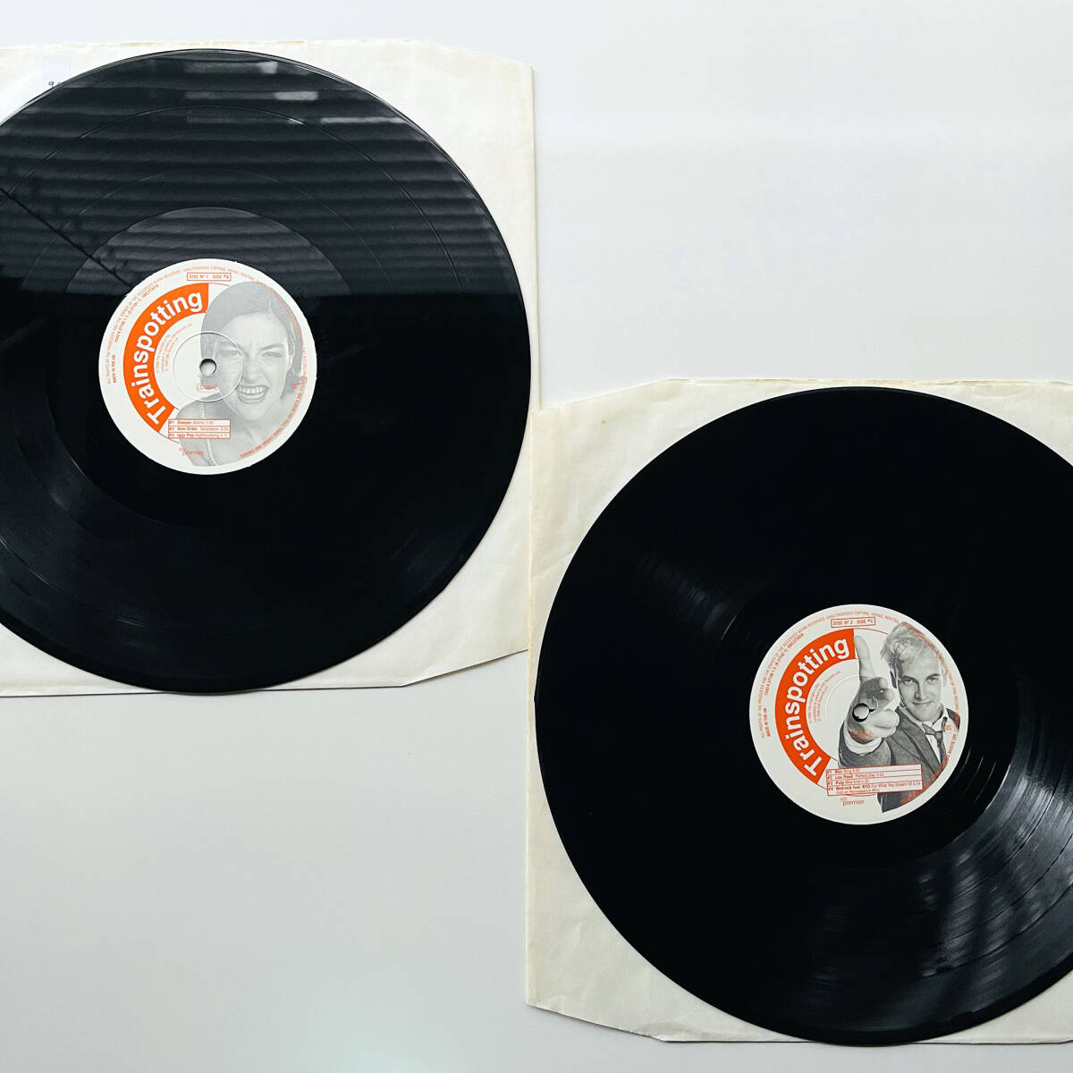 貴重 UKオリジナル盤 2LPレコード〔 Trainspotting 〕トレインスポッティング Iggy Pop Brian Eno Primal Scream New Order Blur_画像4