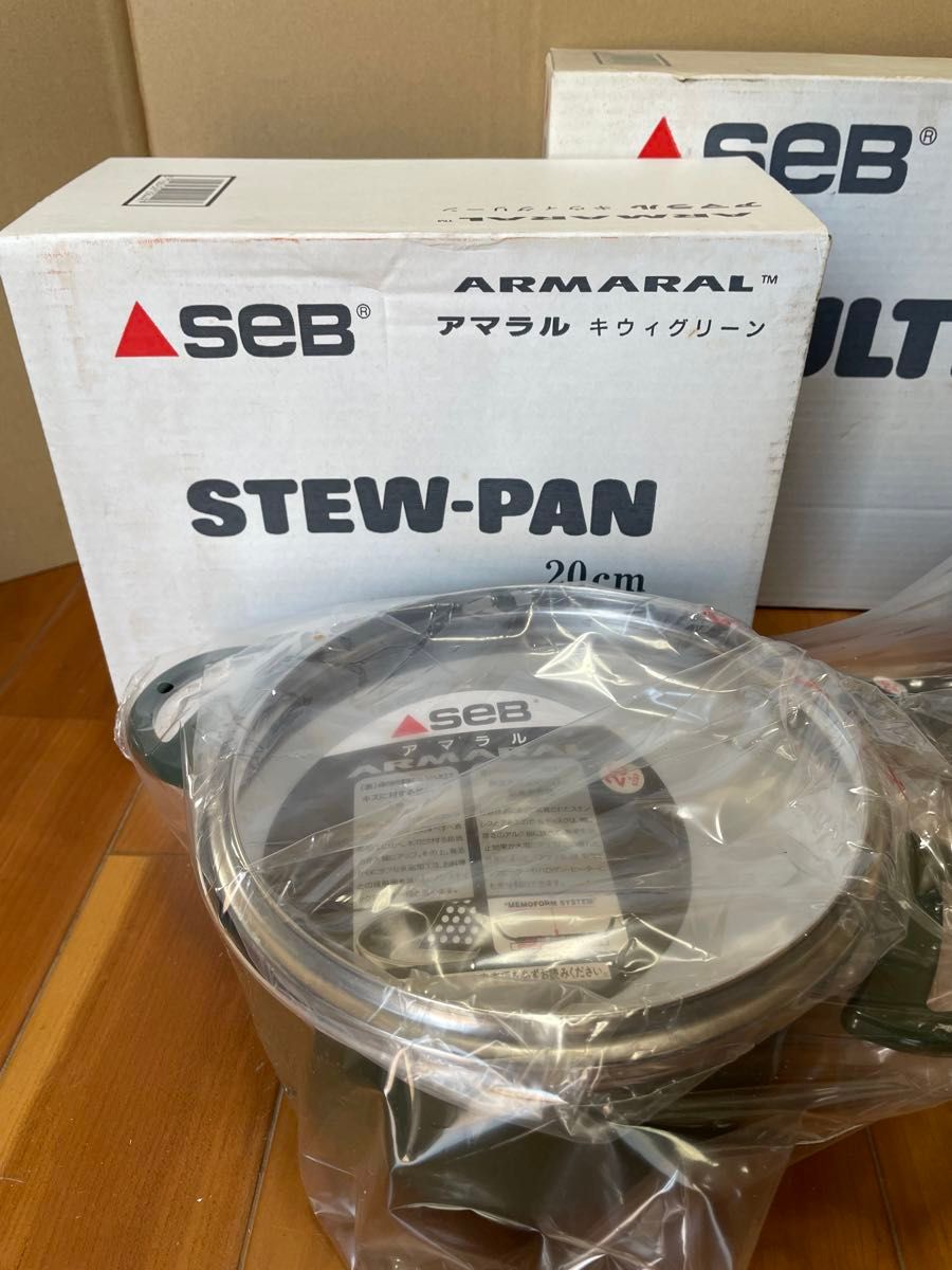 STEW -PAN   SEBアマラルキウィグリーン　両手鍋　フライパン