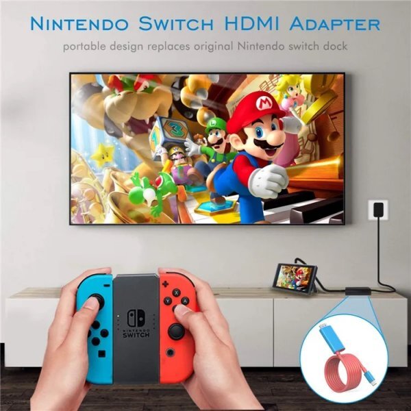 任天堂スイッチ ミニドック Nintendo Switchミニドック HDMIケーブル,type-c 【4K&1080解像度/HD変換/TVモード】テレビ接続出力の画像3