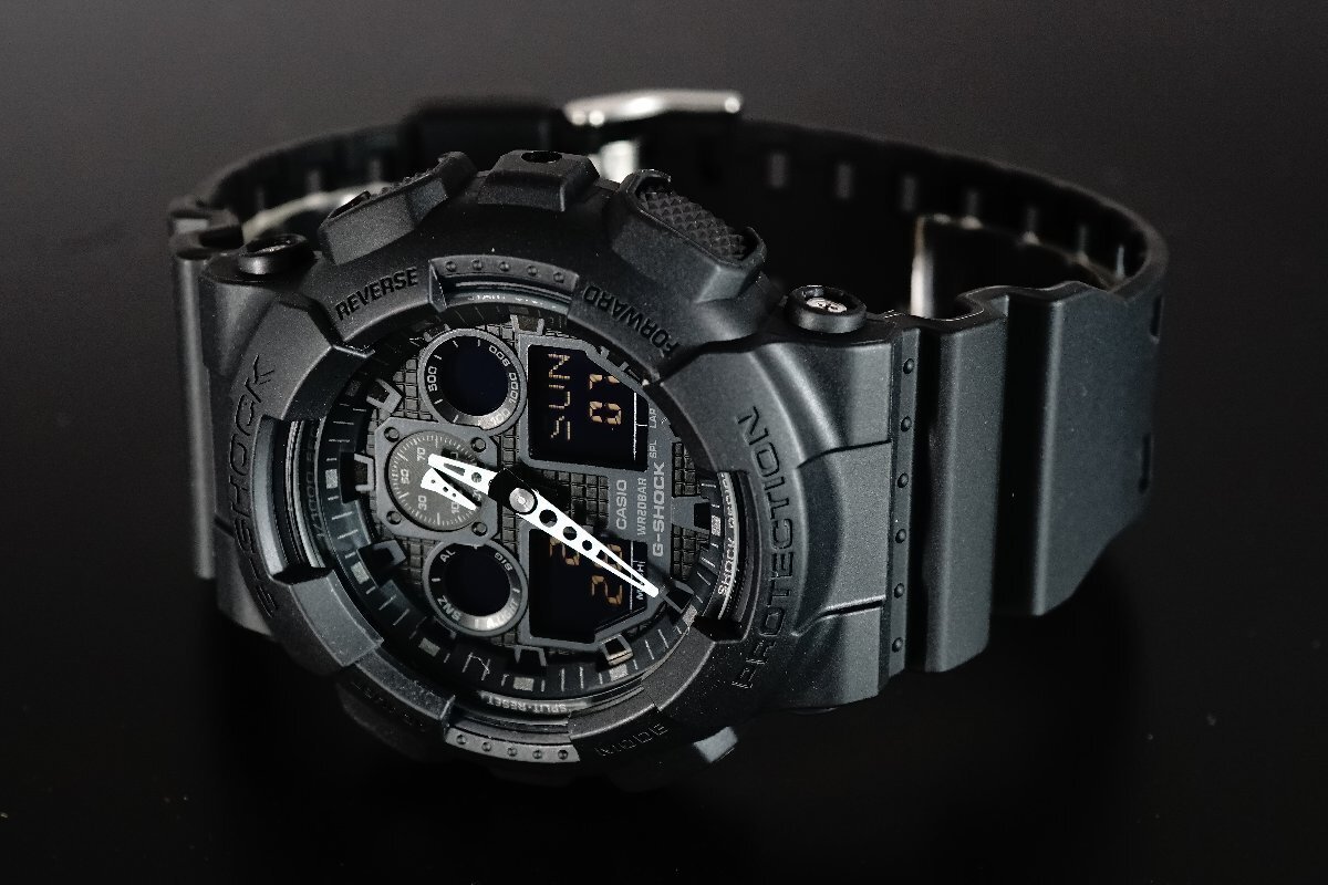 1円～1スタ ベッカム Beckaham G-shock Gショック 精悍なフルブラック 逆輸入 新品未使用 本物200m防水メンズ腕時計カシオCASIOミリタリー_画像4