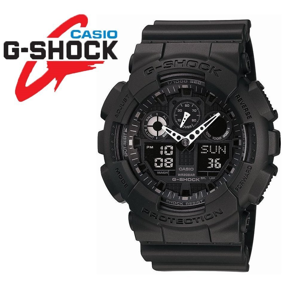 1円～1スタ ベッカム Beckaham G-shock Gショック 精悍なフルブラック 逆輸入 新品未使用 本物200m防水メンズ腕時計カシオCASIOミリタリーの画像3