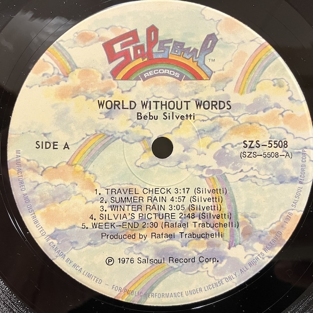 ★即決 DISCO Silvetti / World Without Words SZS5508 d3015 当時のカナダ盤 Spring Rain 収録の画像3