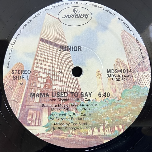 ★即決 DISCO Junior / Mama Used To Say MDS4014 d3105 米オリジナル、3曲入り12インチ。Sterling刻印 _画像3