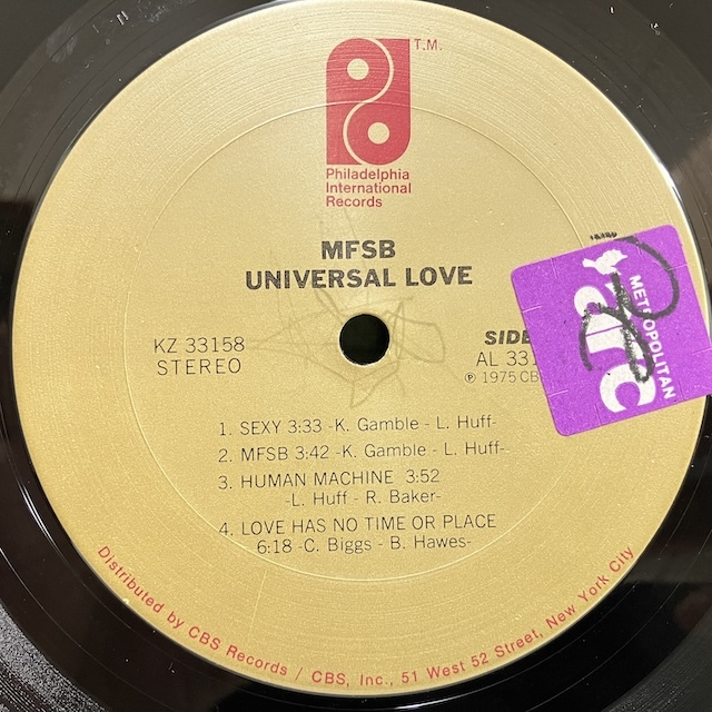 ★即決 DISCO MFSB / Universal Love KZ33158 d3112 米オリジナル K-Jee収録_画像5