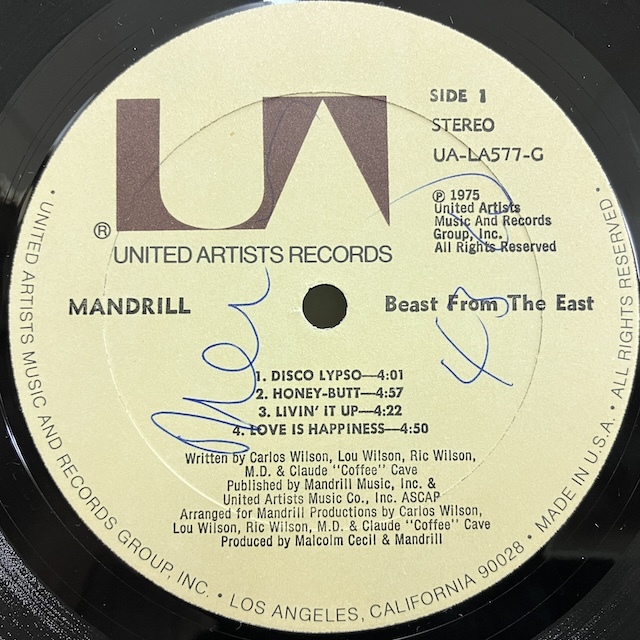 ★即決 SOUL Mandrill / Beast From The East UA-LA577-G d3155 米オリジナル Disco Lypso収録_画像3