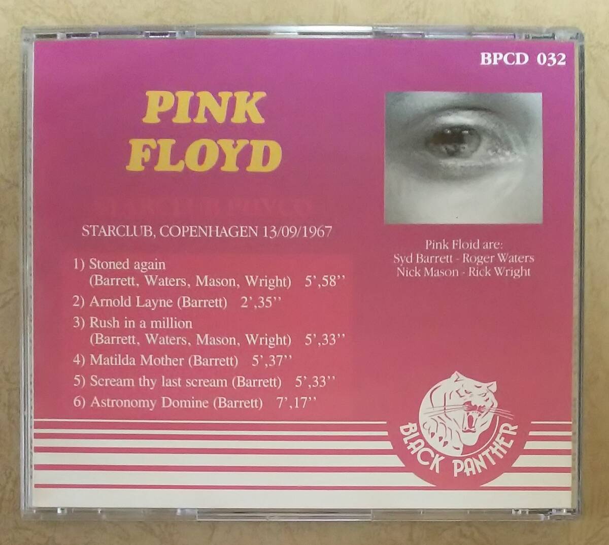 【プログレ】 PINK FLOYD (ピンク・フロイド) / STARCLUB PHYCO (ライヴ・イン・コペンハーゲン)　直輸入盤仕様　1967年録音　1989年発売_画像2