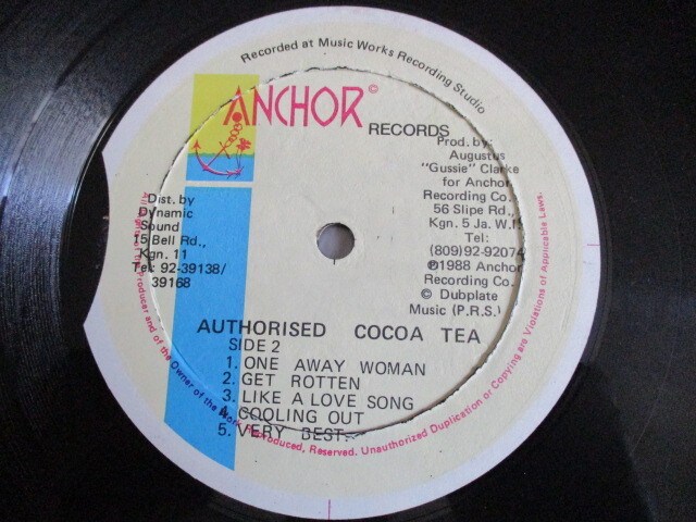 COCOA TEA LP！AUTHORIZED, LIKE A LOVE SONG, TIME FOR LOVE 収録, JA！盤, 概ね美盤_画像3