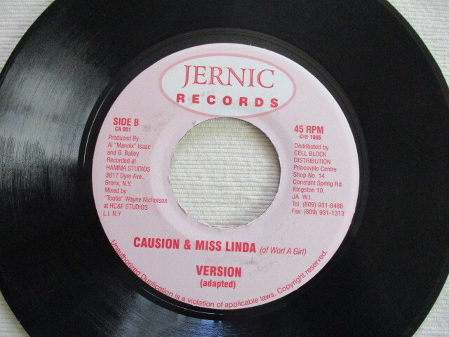 CAUSION, MISS LINDA, WORL A GIRL 7！BREAKING UP, ALTON ELLIS, JA EP, 美盤_画像2