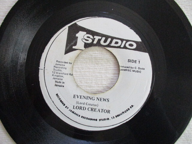 LORD CREATOR 7!EVENING NEWS, STUDIO ONE, JA 7 -inch EP 45