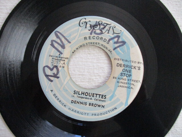 DENNIS BROWN 7!SILHOUETTES, JA ORG 7 -inch EP 45
