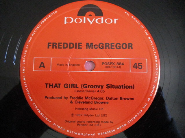 FREDDIE McGREGOR 12!THAT GIRL, UK ORG, VER. entering, ultimate beautiful goods 