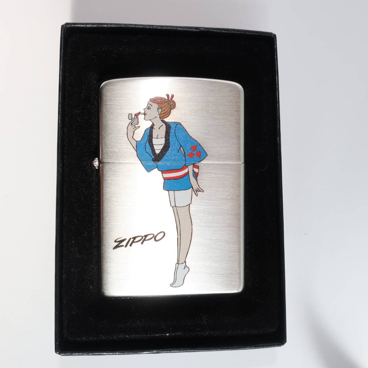 ZIPPO Windy コスチュームウィンディ 「祭半纏」↓難あり↓ シルバー仕上げ 未使用 2008_画像1