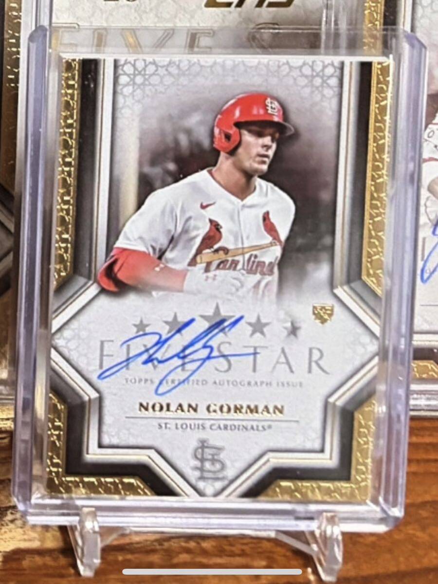 2023 Topps Five Star Nolan Gorman ノーラン ゴーマン ノンシリ St.Luisの画像1