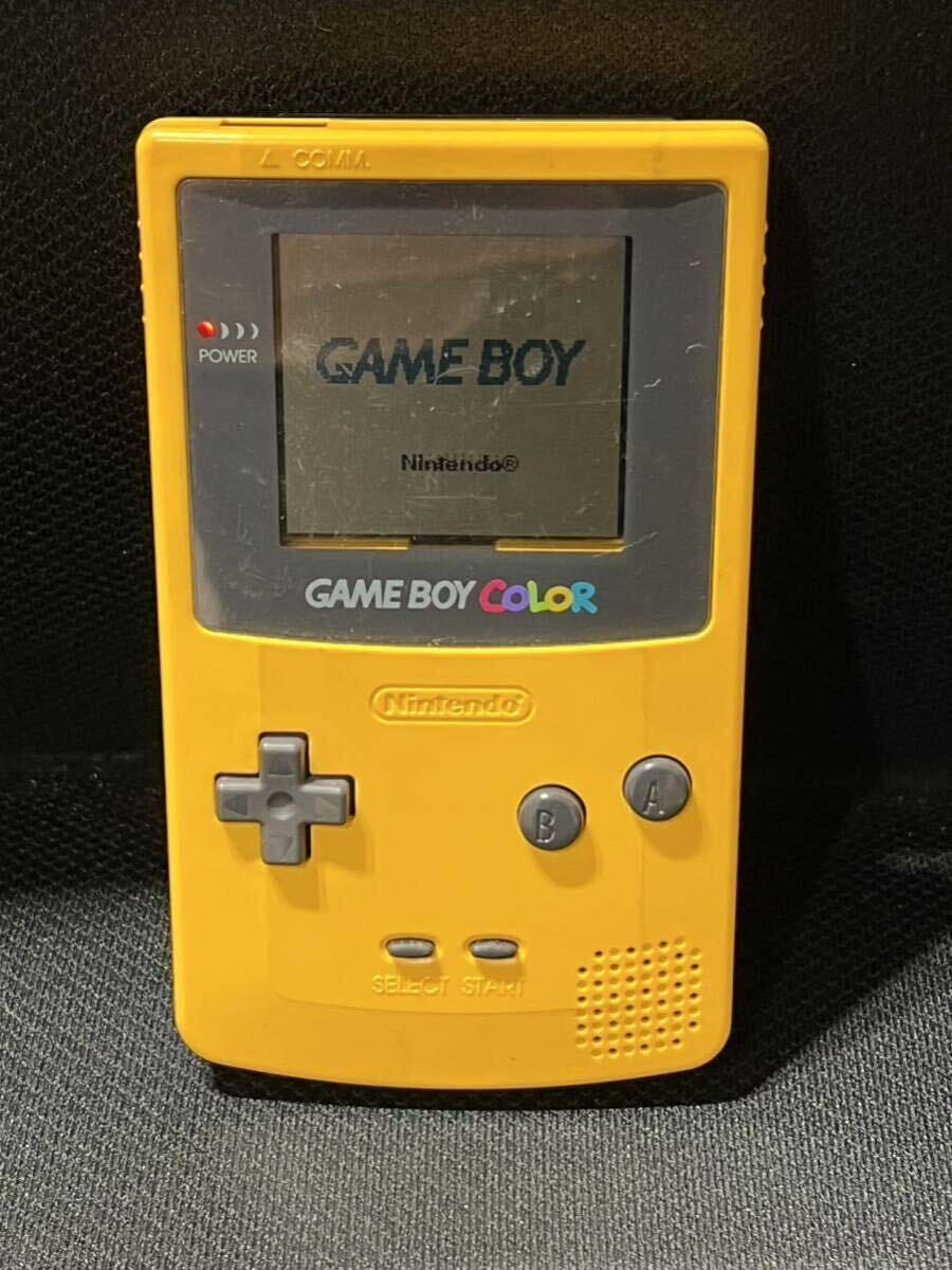 ゲームボーイカラー本体 イエロー/黄色 任天堂 GAME BOY COLOR 通電確認済み 現状品 送350or520_画像10