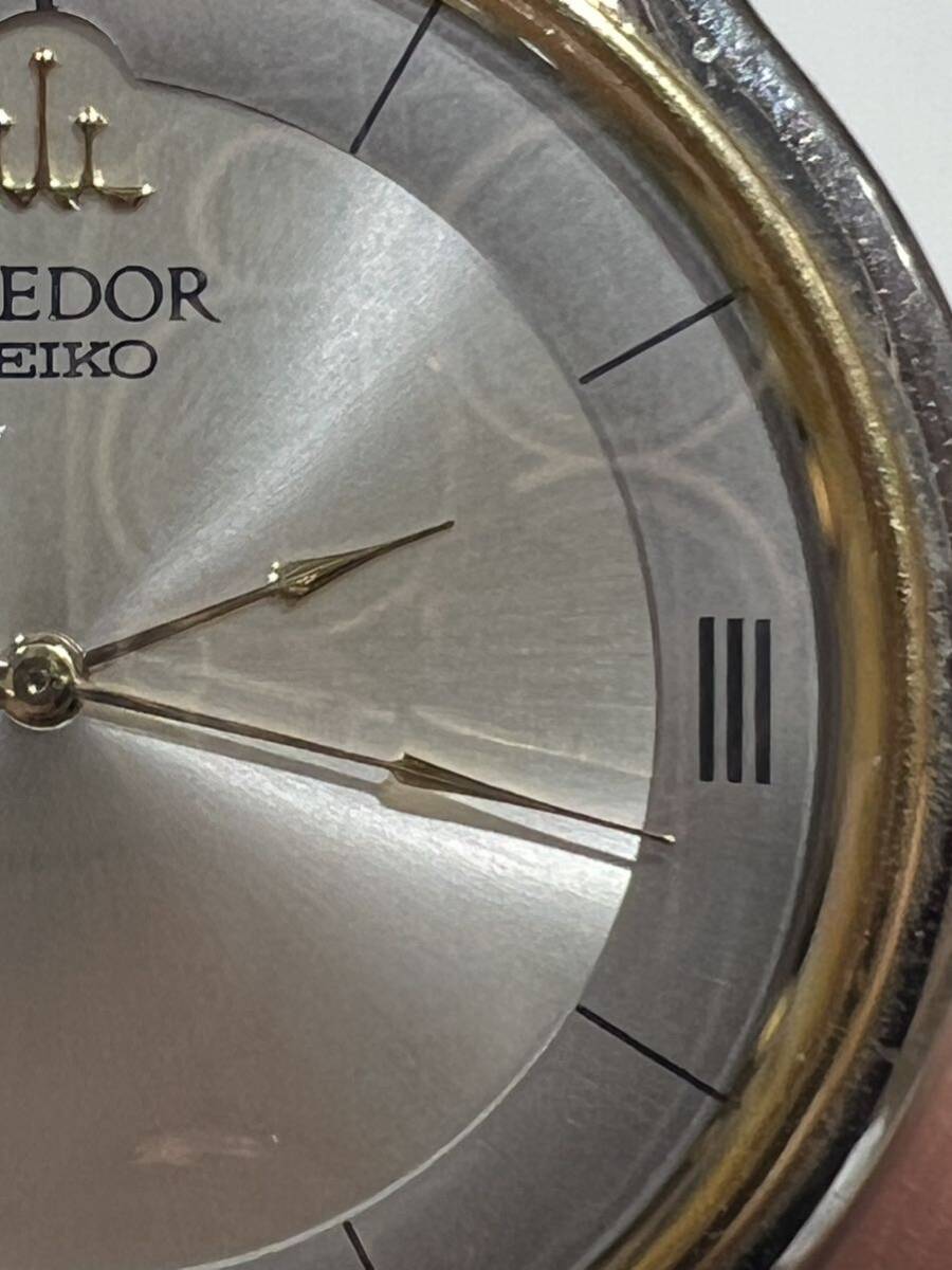 SEIKO/セイコー CREDOR/クレドール 18KT 腕時計 稼働品 5A74-0020クォーツ 現状品 送370_画像6