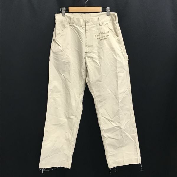  Karl hell m/Karl Helmut* cotton /chino/ work pants [ men's M/ beige /beige/ cotton ] military manner /Pants/Trouser*pBH656