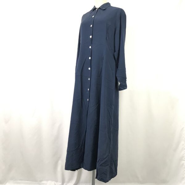 LAURA ASHLEY/ローラアシュレイ★マキシ丈/ロングワンピース【L-XL程度/navy/ネイビー】dress◆pBH669_画像2