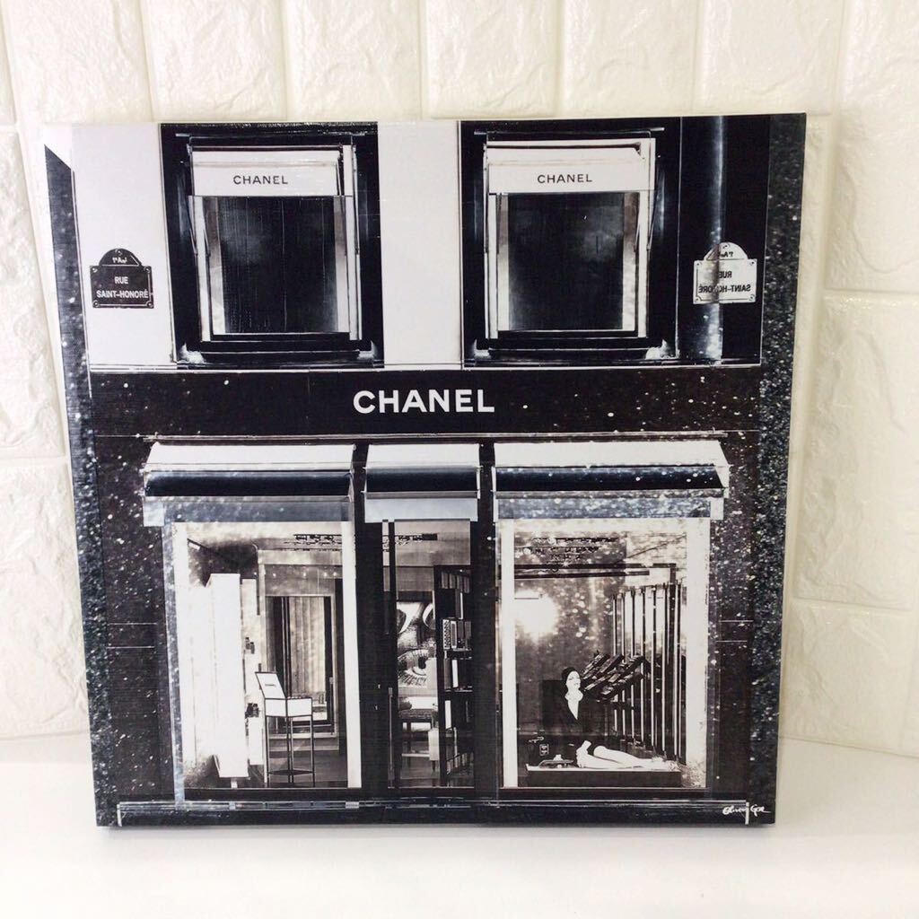 オリバーガル キャンバスアート CHANEL シャネル Oliver Gal 40.5×40.5cm ブランド 絵画 アート インテリア 真作 証明書付き 美品 ナ19-9_画像1