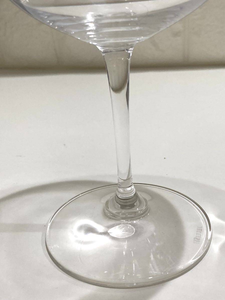 リーデル RIEDEL ワイングラス ペア 高さ20cm リム8.5cm クリスタルガラス　ドイツ　ヴィノム　ブルゴーニュワイングラス　イ26-17_画像6