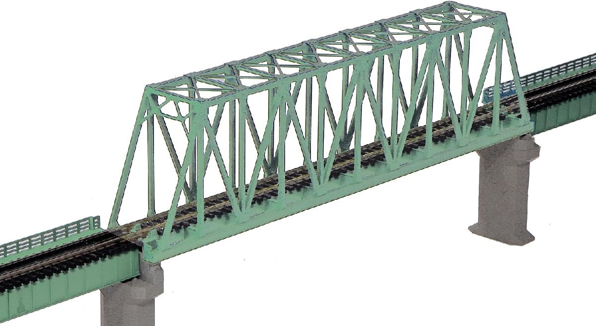 KATO 単線トラス鉄橋(ライトグリーン) #20-428_画像1