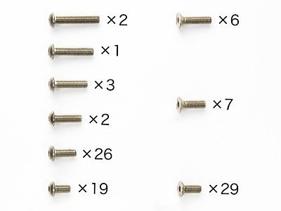 送料220円 タミヤ TA05-VDF2 チタンビスセット(RC限定) #84295_画像1