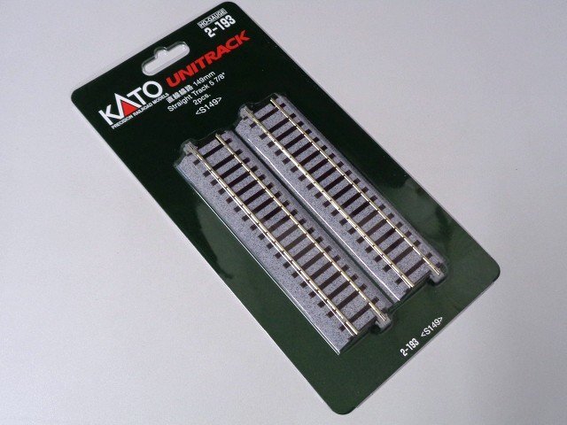 【送料無料】KATO(カトー) (HO)直線線路149mm (2本入) #2-193_画像1