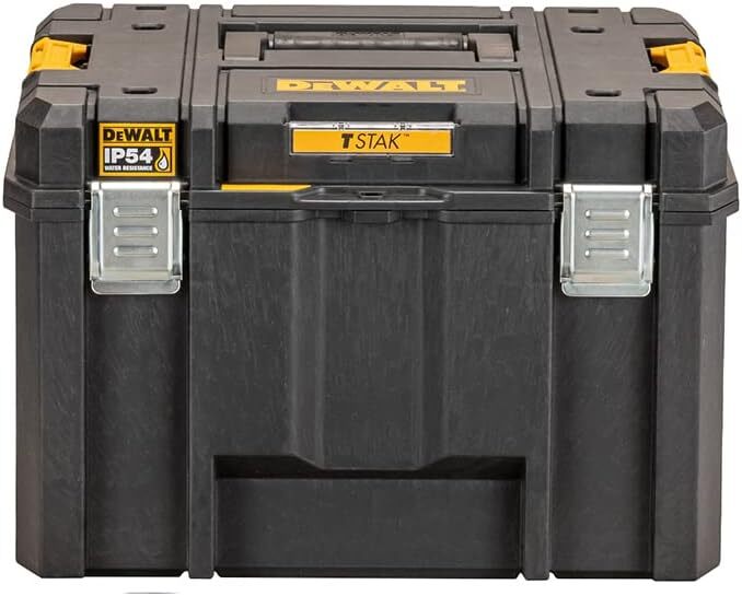 デウォルト(DEWALT) TSTAK ラージボックス Lサイズ 工具箱 積み重ね収納 脱着トレー IP54 坊塵 防水 設計 DWST83346-1_画像1