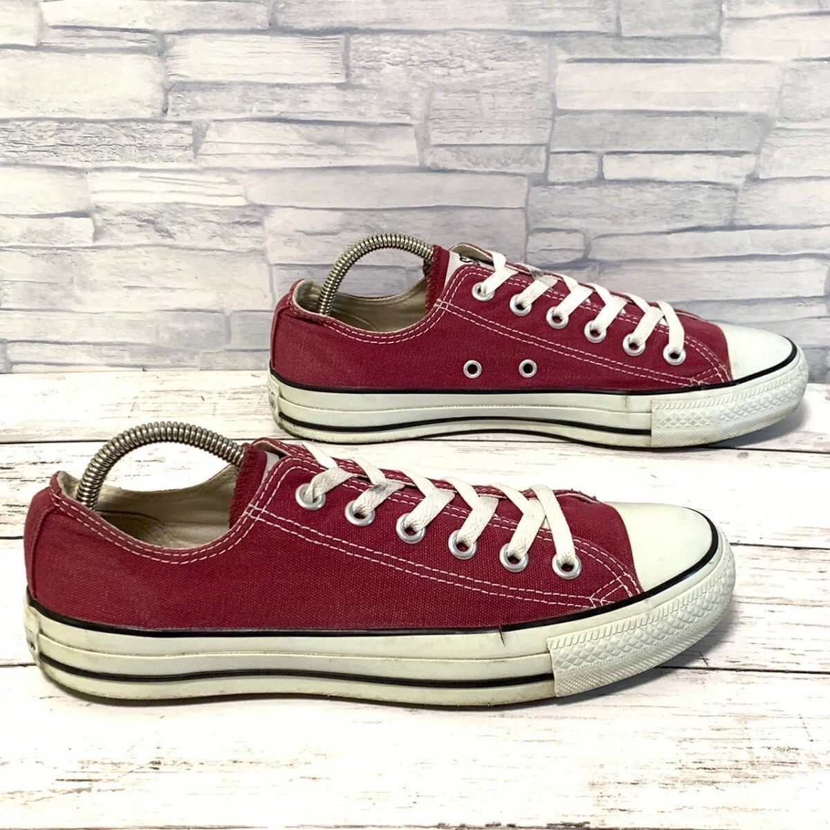 R6034bL CONVERSE Converse ALL STAR all Star OX men's 25cm low cut sneakers dark red wine bordeaux 1C030 canvas shoes 