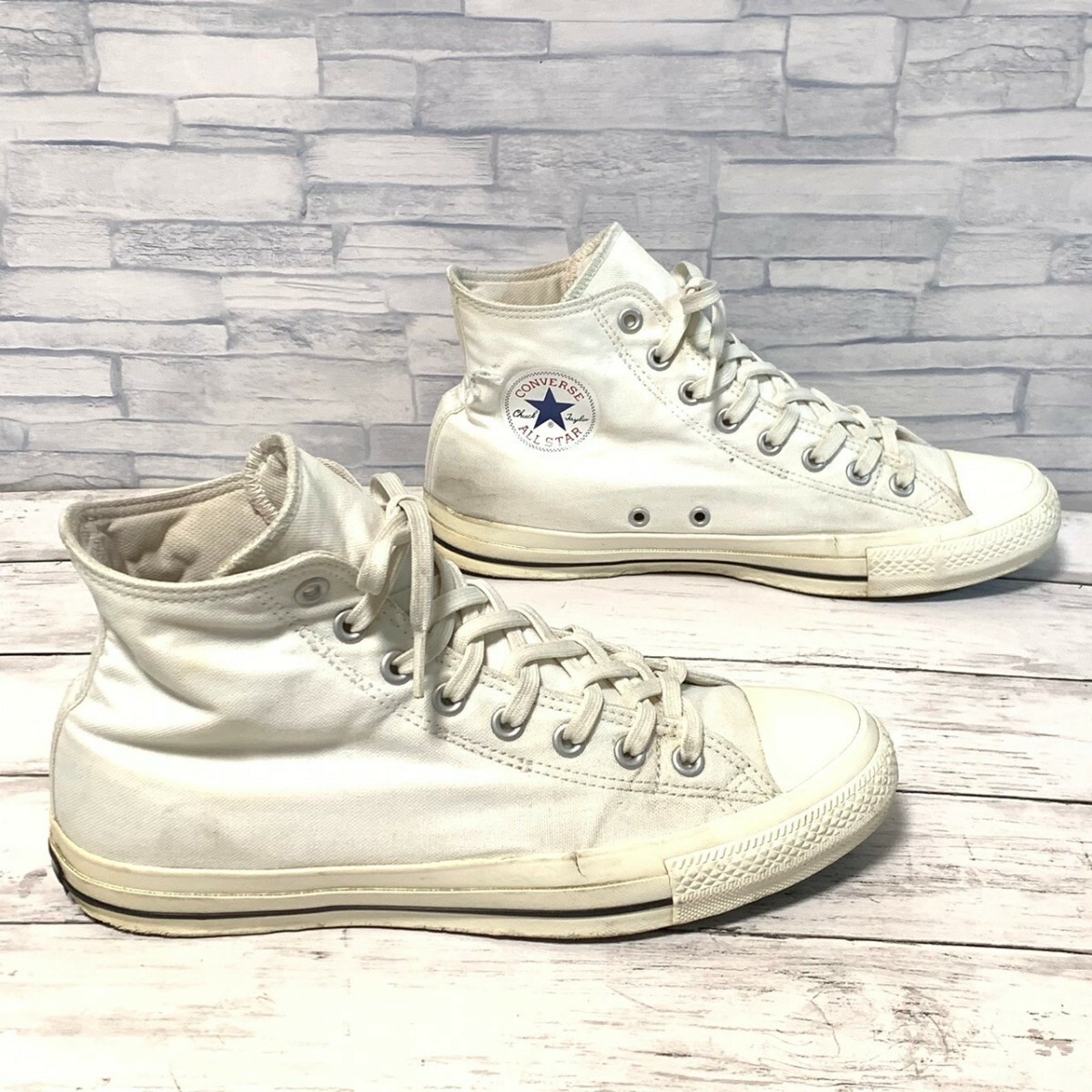 R6063bE CONVERSE コンバース ALL STAR 100 SLIP HI オールスター100スリップハイ スニーカー ホワイト メンズ 27.5cm ハイカット1SC180_画像3