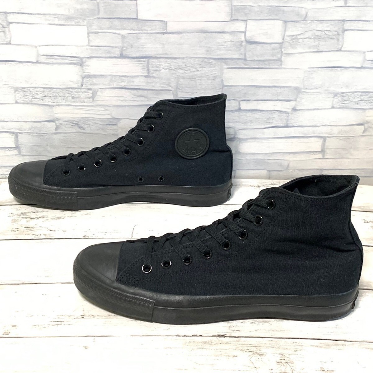 R6076bL CONVERSE ALLSTAR HI コンバース オールスターHI チャックテイラー 29cm ハイカットスニーカー キャンバス ブラック メンズ 1708の画像4