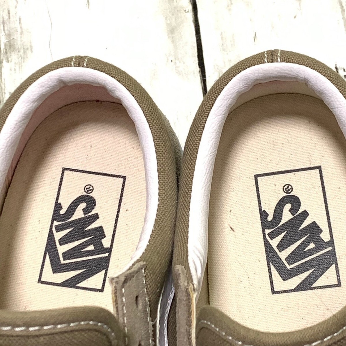 R6138bL VANS バンズ V36CF OLD SKOOL オールドスクール CALM TAUPE メンズ 25cm スエード×キャンバス グレー系 グレージュ ヴァンズ_画像6