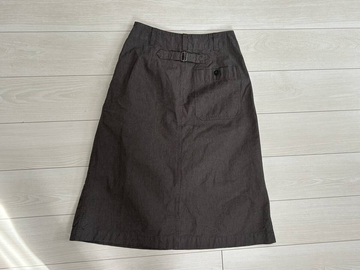 ★マーガレットハウエル MHL. MARGARET HOWELL CHEF CHECK COTTON LINEN スカート★595-1132550_画像3