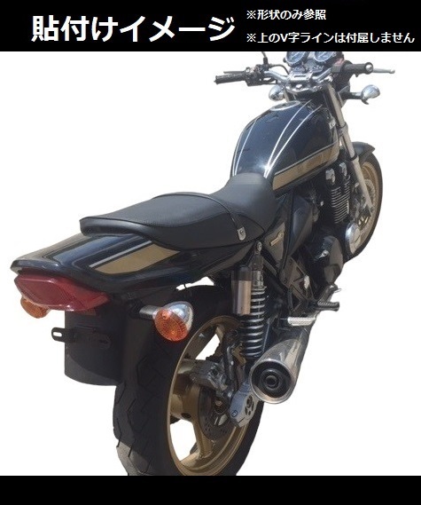 ZEPHYR ゼファー400・Χ タイガーライン タンクステッカーセット ZEPHYR ゼファー400・Χ タイガーライン タンクステッカーセット