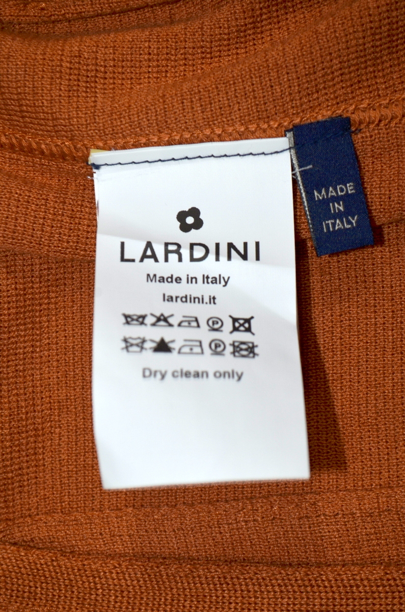 未使用品 新品級 LARDINI ラルディーニ テーラードジャケット size M メンズ ニット素材 アンコン ストレッチ有り カジュアルに シングルの画像6