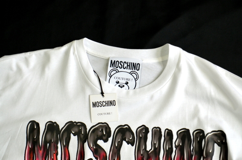 未使用品 新品級 MOSCHINO モスキーノ バットテディベア クルーネックTシャツ S メンズ カジュアルに オーバーサイズ トップス ラストの画像3