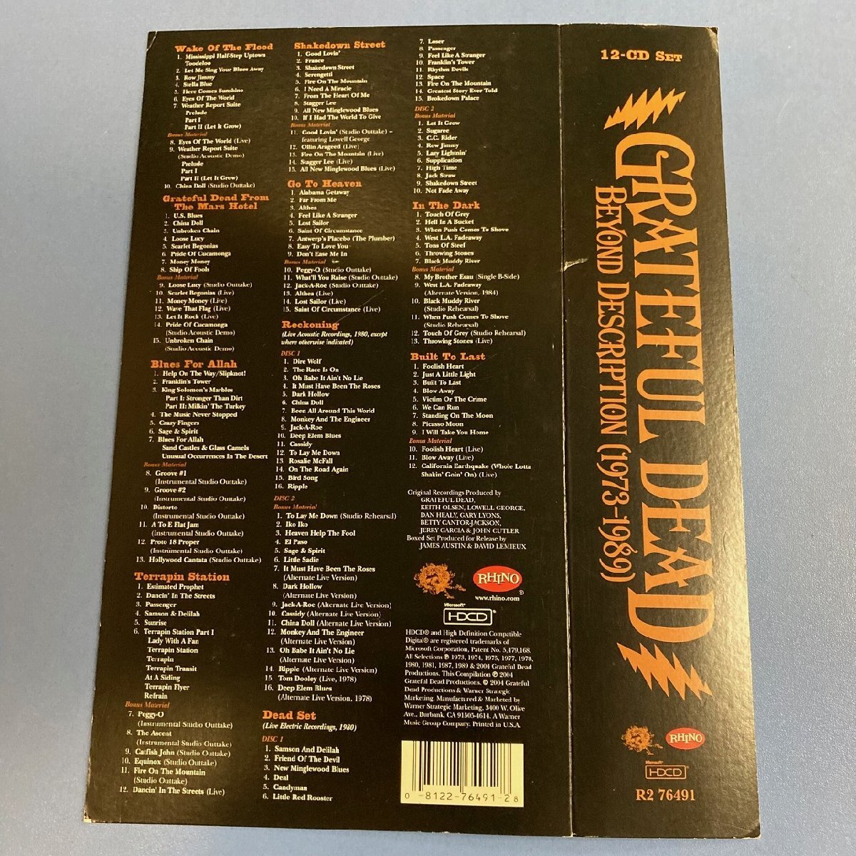 【12CD】グレイトフル・デッド「ビヨンド・ディスクリプション」1973-1989 完全限定BOX★Grateful Dead　*MP@1*V*036_画像7
