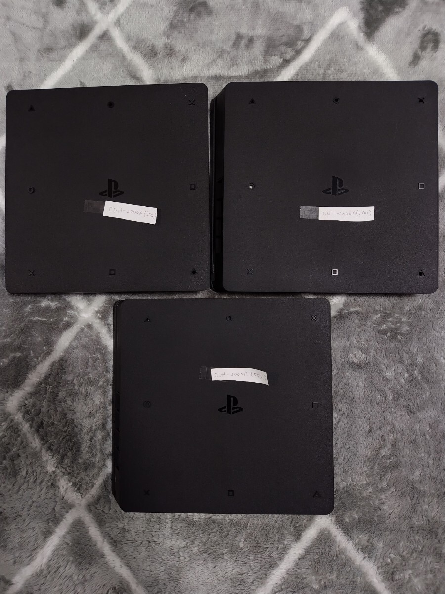 １円～ 動作確認済み PS4 PlayStation CUH-1200A×3 1200B 2000A×3 2000B 2200A 7000B 計10台 HDD 500 1TB 封印有 まとめ 初期化済 本体の画像7