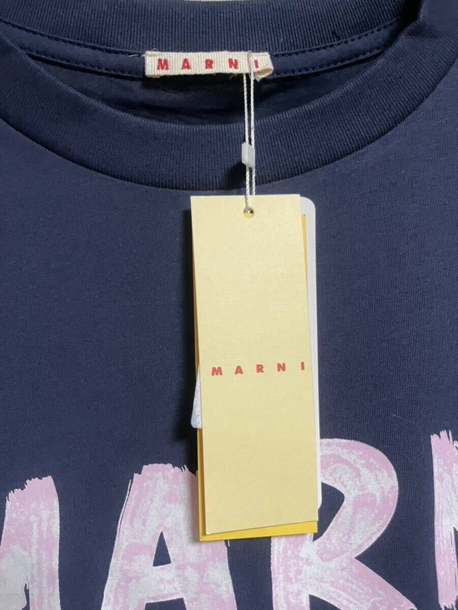 MARNI ネイビー　Tシャツ　マルニ　マルジェラ　MM6 42_画像3