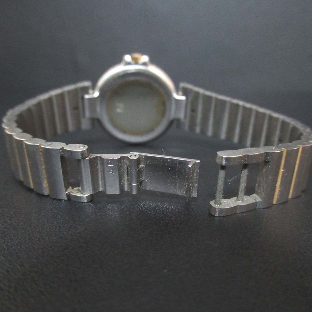  прекрасный товар dunhill Dunhill millenium кварц 3 стрелки тип + Date женский часы наручные часы серебряный × Gold 