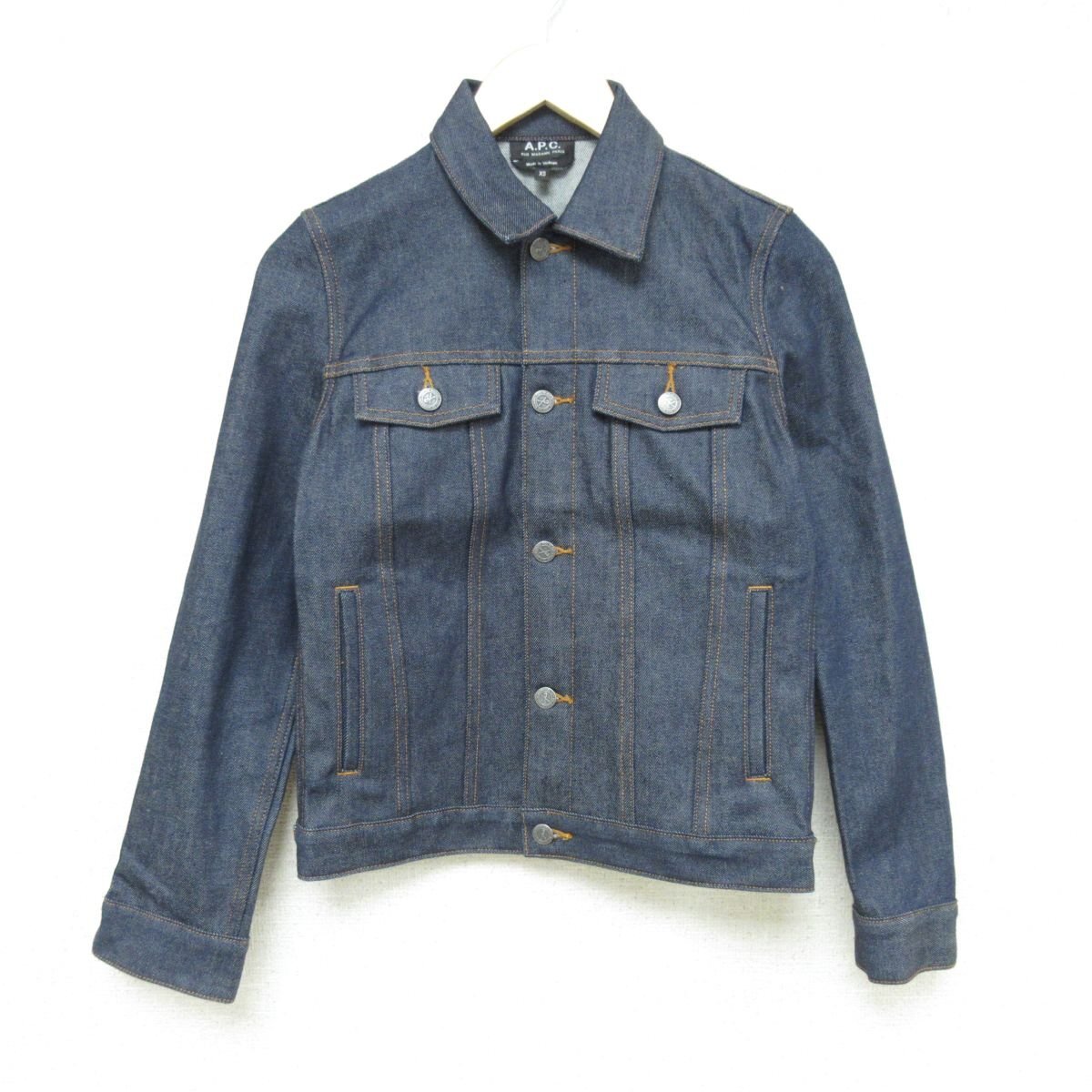  as good as new A.P.C. A.P.C. non woshu Denim jacket Tracker jacket G Jean XS indigo *