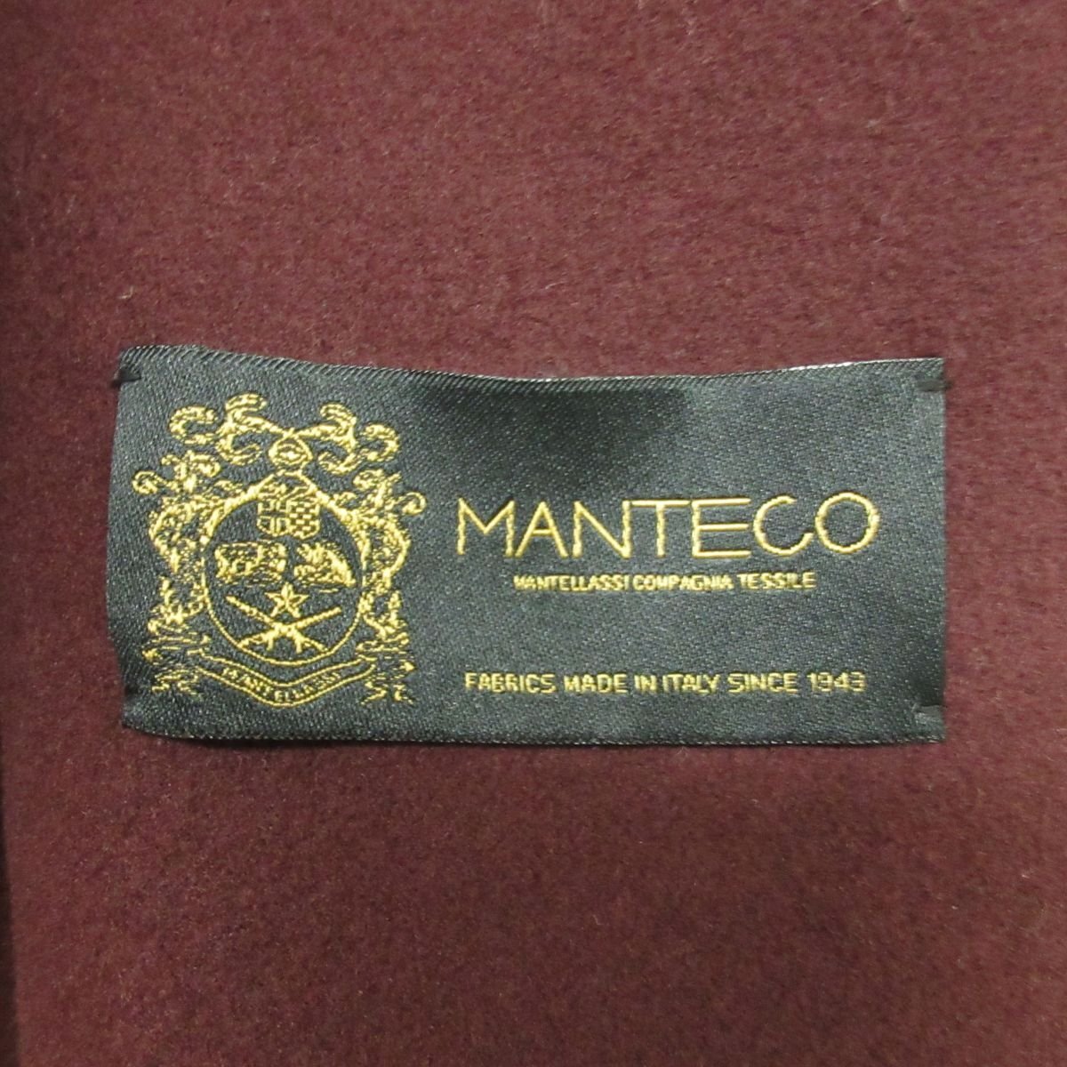  unused Rouge vif rouge vif MANTECO company cloth use waist belt no color long coat 36 wine red *